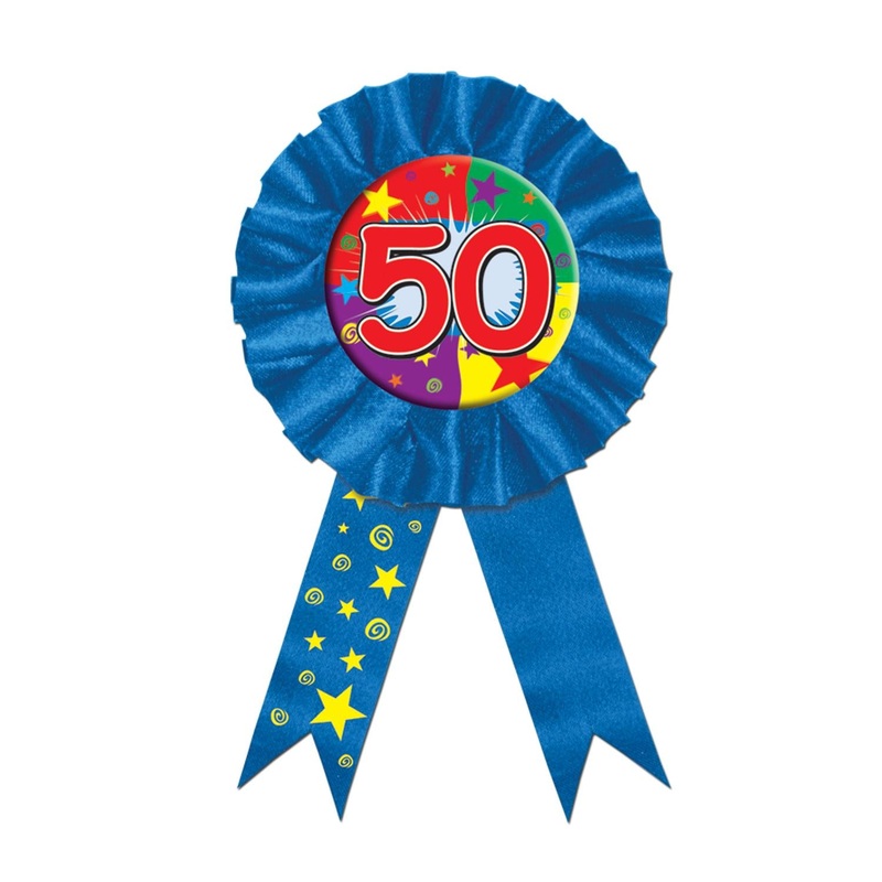 50th Birthday Party Award Ribbon