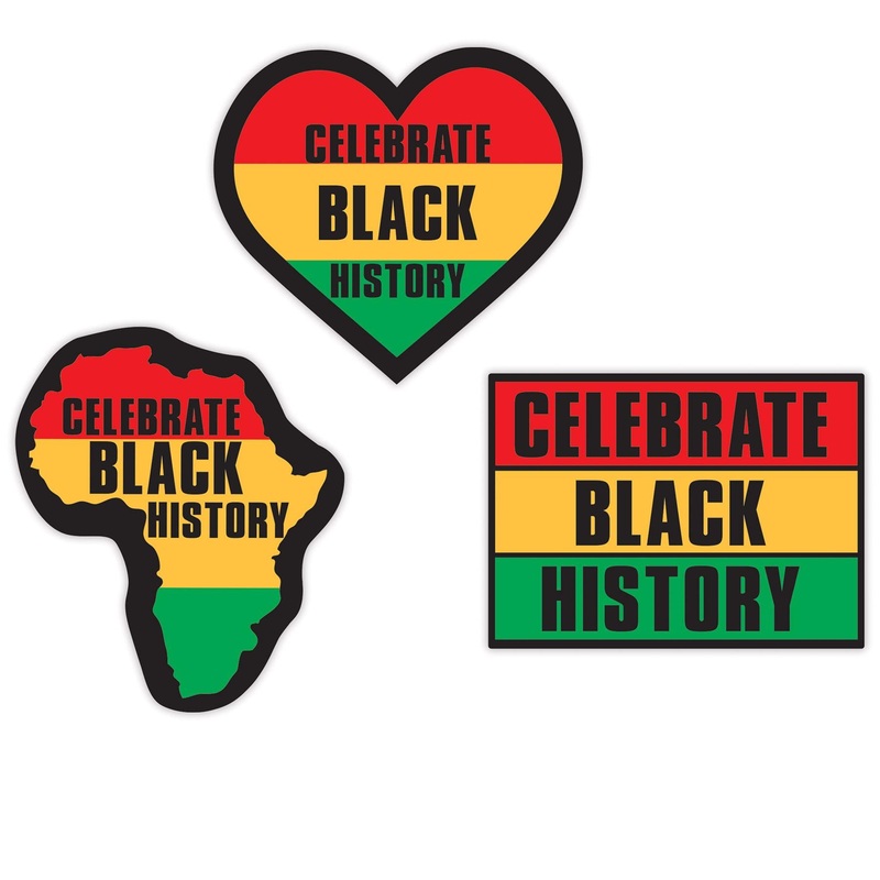 Celebrate Black History Month Cutouts (3 Per Package)