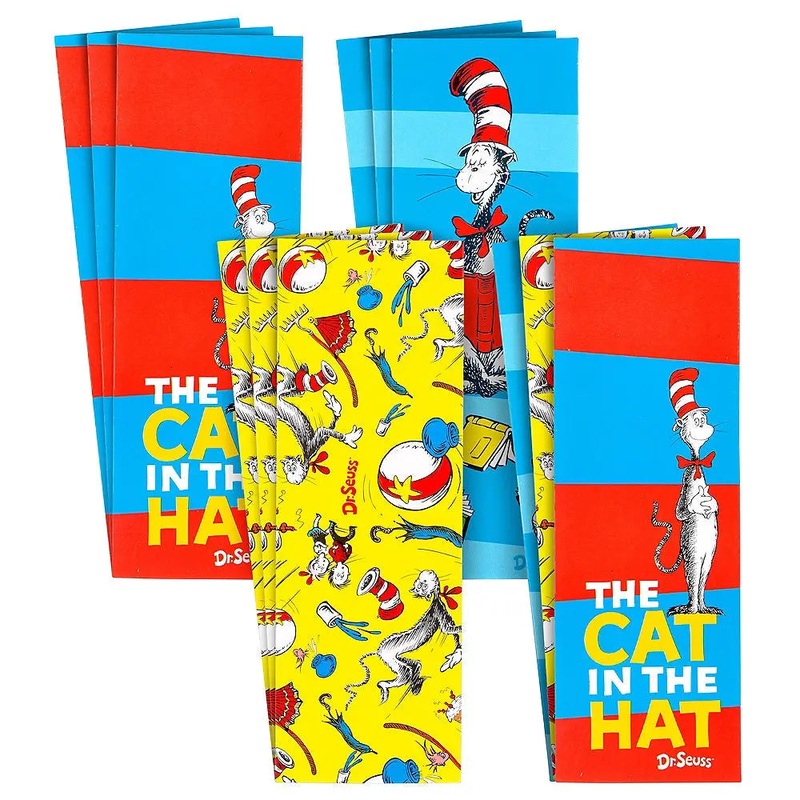 Dr Seuss Cat in the Hat Bookmarks - 12 Pkt