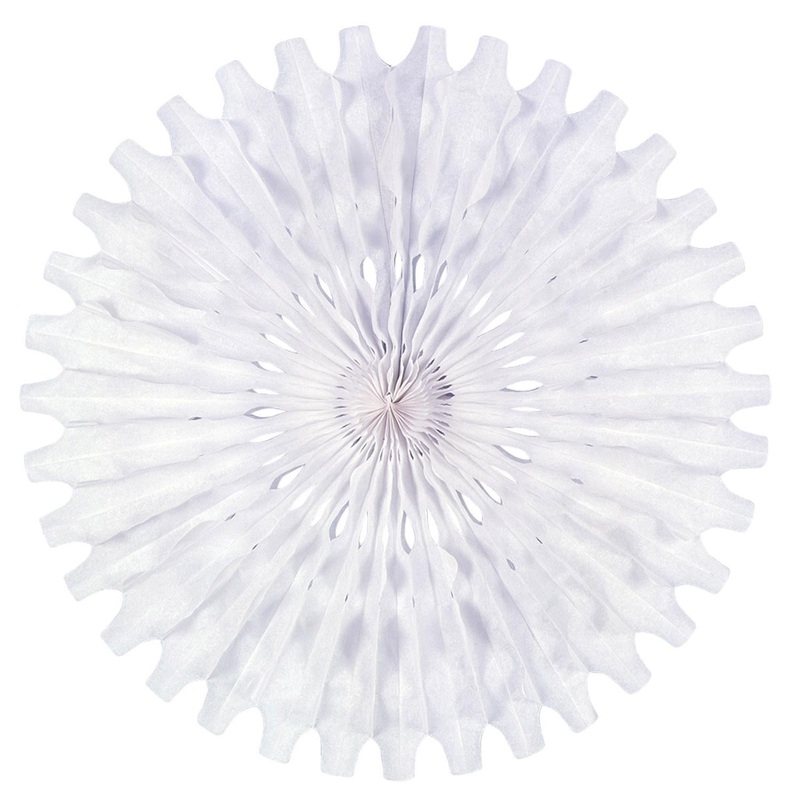 Party Tissue Fan - white