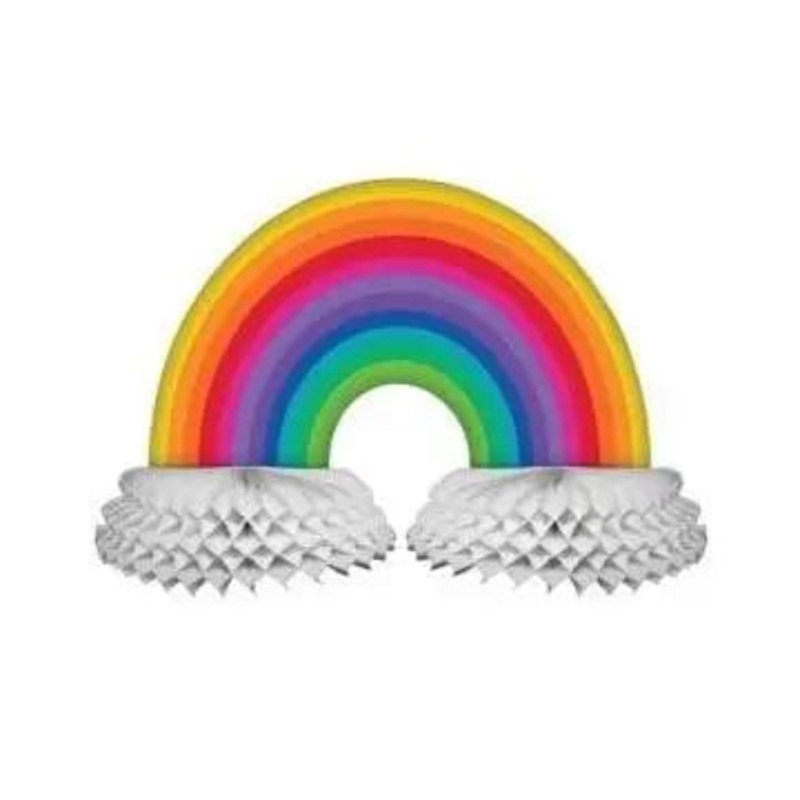 Rainbow Honeycomb Centrepiece
