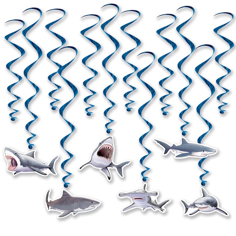Shark Party Whirls (12 per Package)