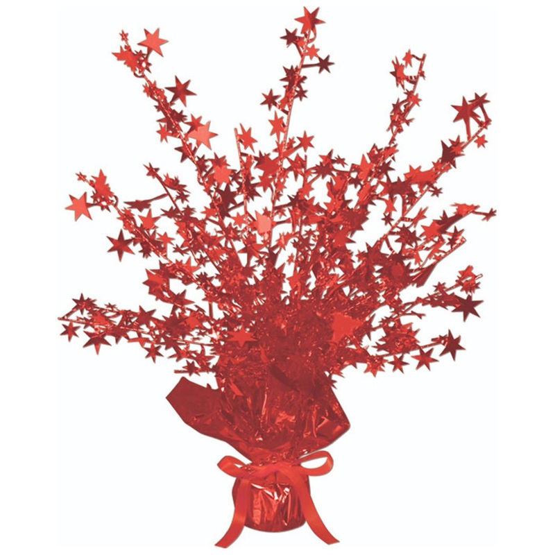 Star Party Gleam 'N Burst Centerpiece - red