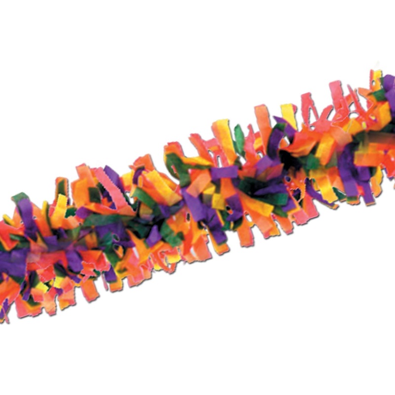 Tissue Party Festooning - rainbow