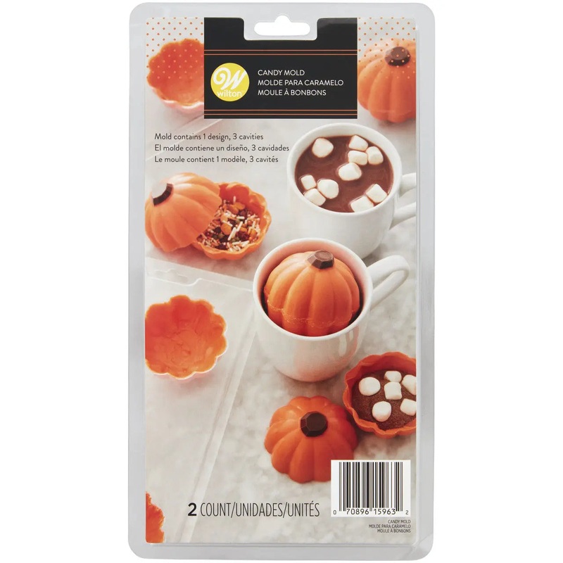 Wilton Pumpkin Hot Chocolate Bomb Candy Mould
