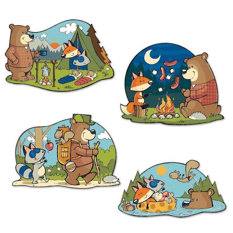 Woodland Friends Party Cutouts (4 per Package)