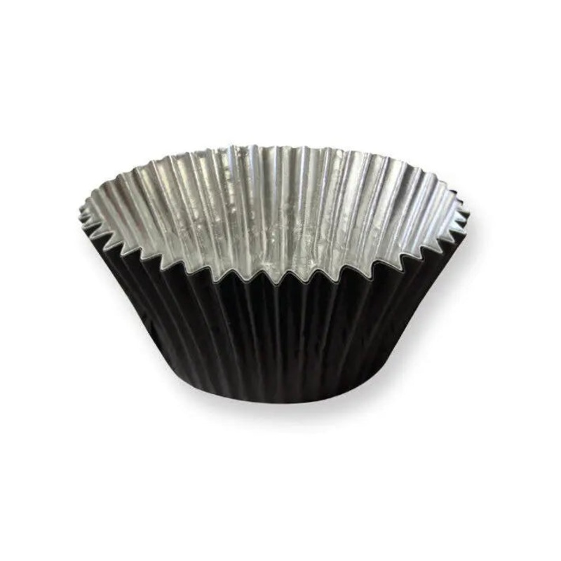 Black Foil Baking Cups - 30 Pkt