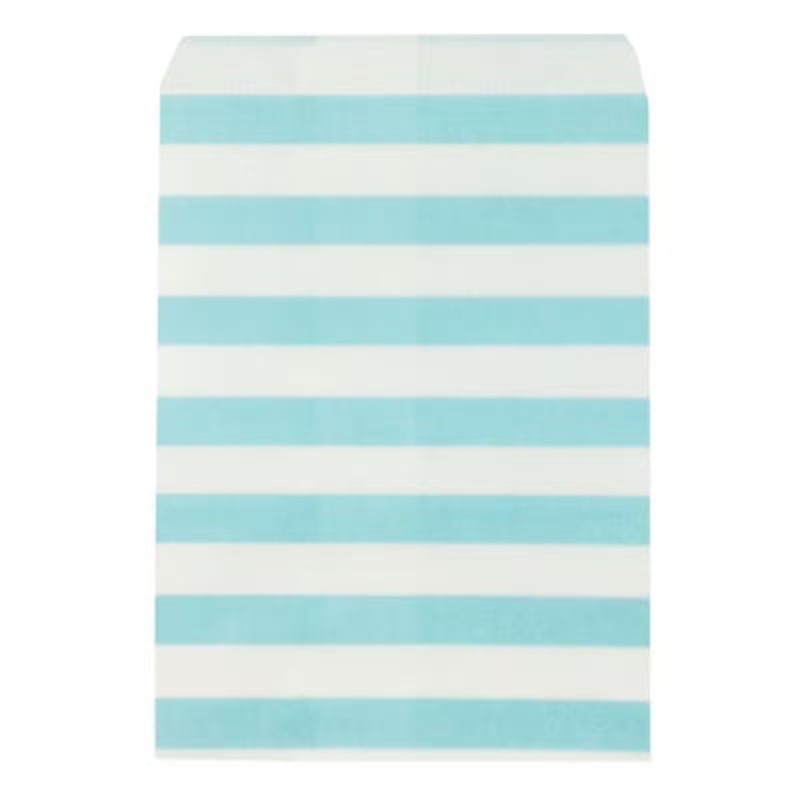 Blue and White Stripe Party Bags - 8 Pkt
