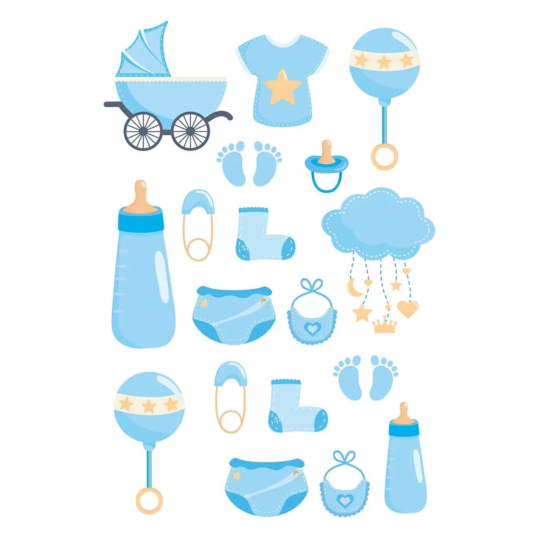 Boy Baby Shower Edible Icons