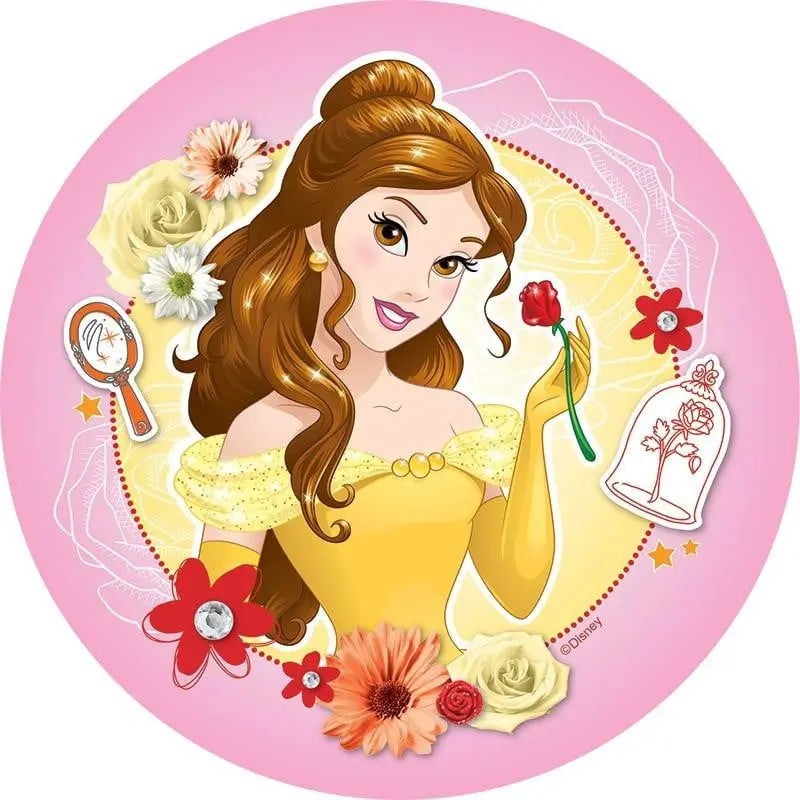 Disney Princess Belle Edible Cake Image