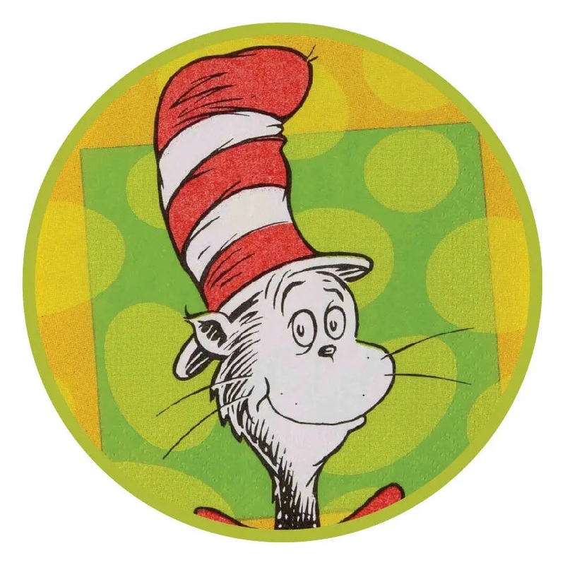 Dr Seuss Cat in the Hat Edible Cake Image