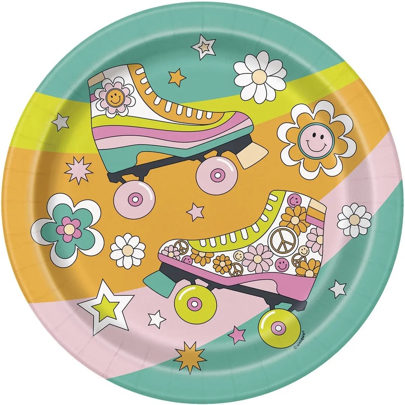 Flower Power Plates - Dinner 8 Pkt