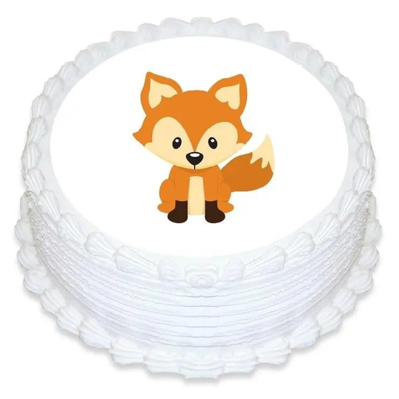 Fox Edible Cake Image