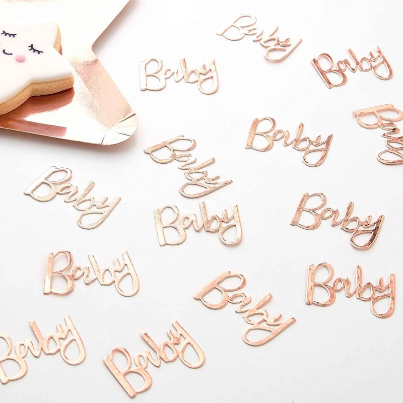 Ginger Ray Rose Gold Baby Confetti