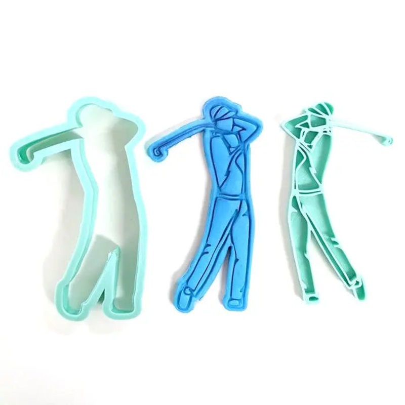 Golfer Cookie Cutter & Embosser