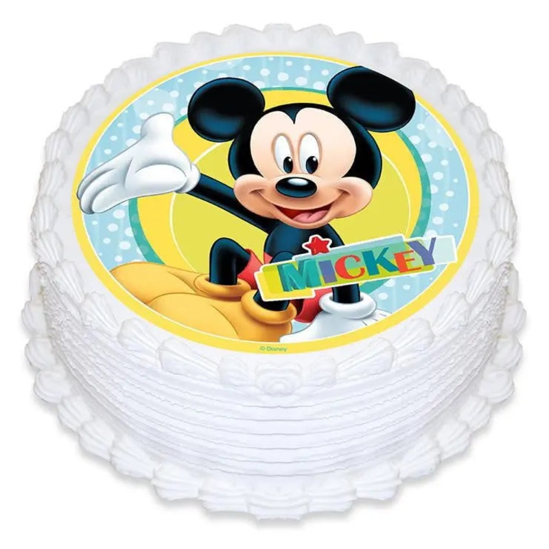 Mickey Mouse Edible Cake Image