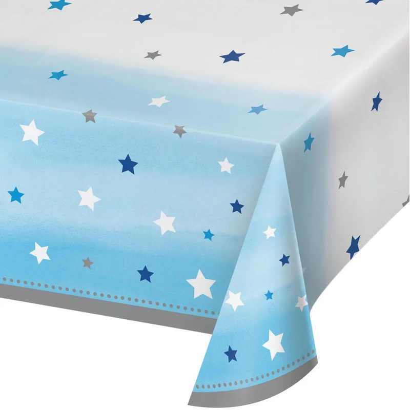 One Little Star Blue Tablecover