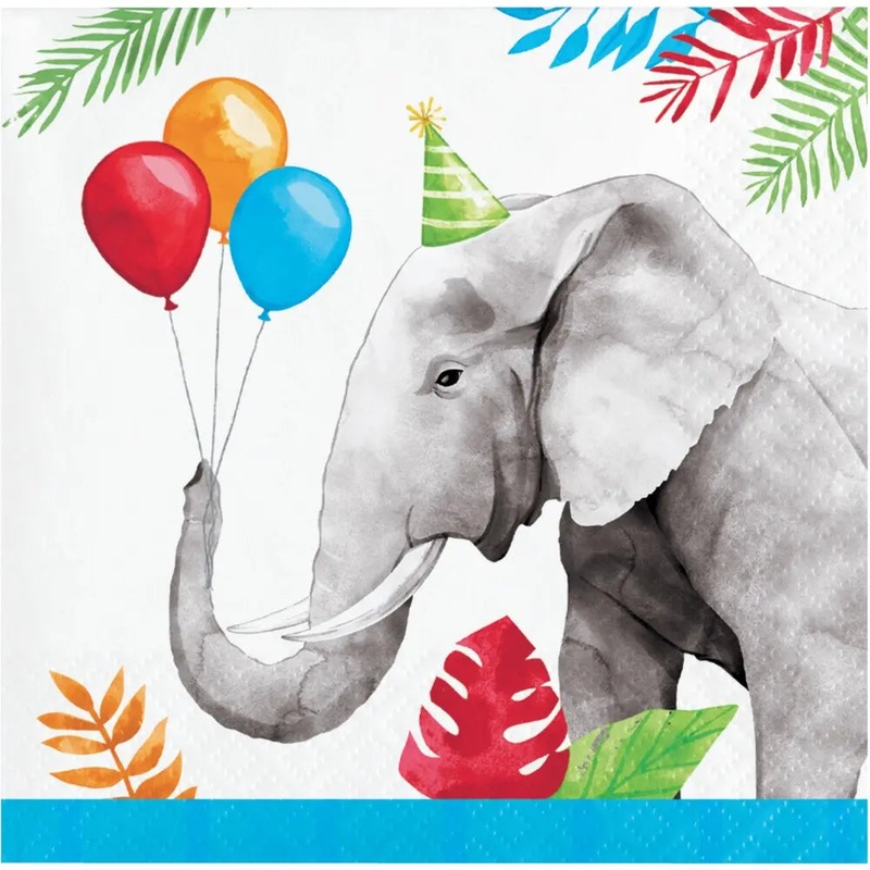 Party Animals Napkins - Beverage 16 Pkt CLEARANCE