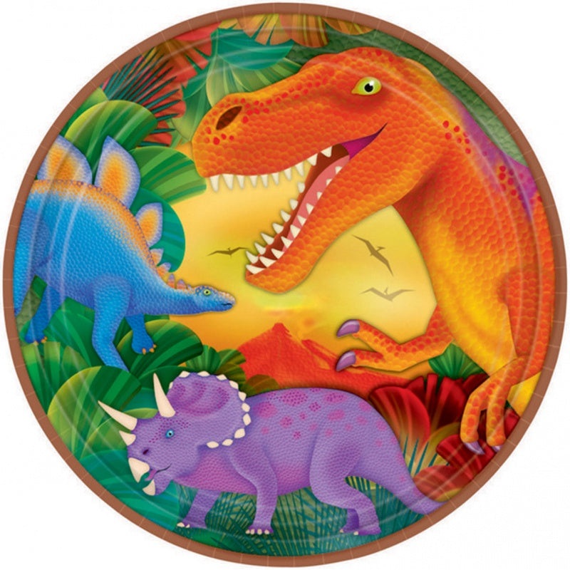 Prehistoric Dinosaur Plates - Dinner