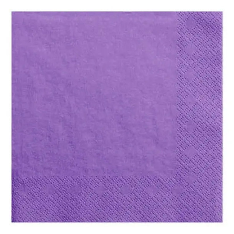 Purple Napkins - Lunch 30 Pkt