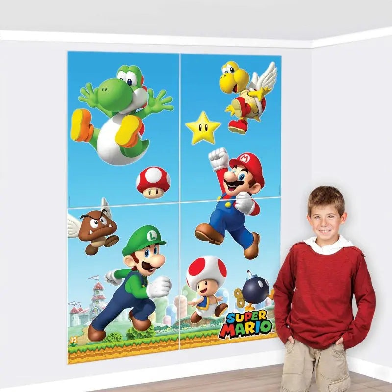 Super Mario Brothers Giant Scene Setter
