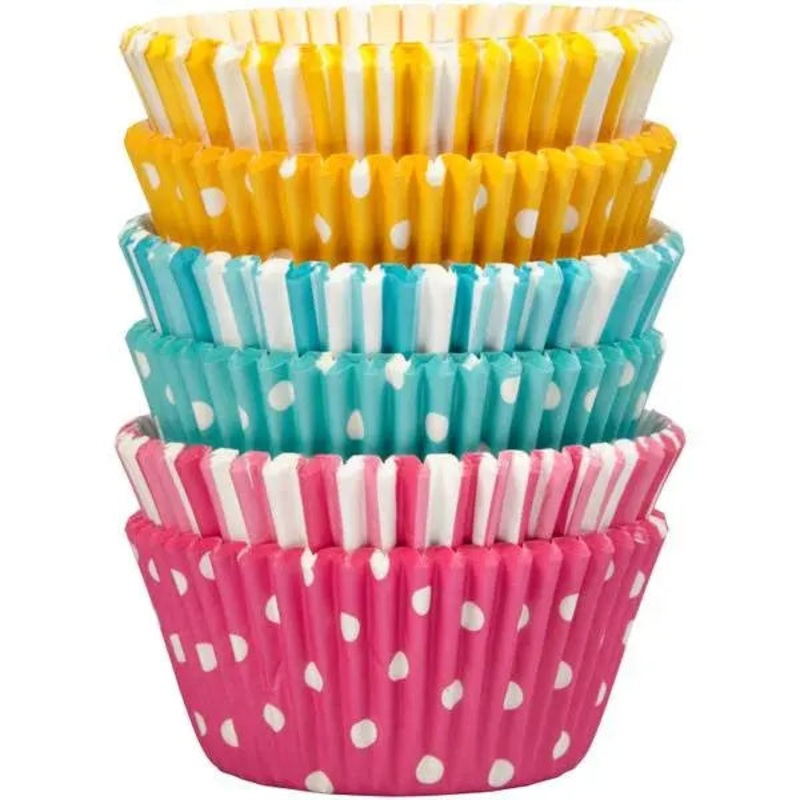 Wilton Dots & Stripes Cupcake Papers - 150 Pkt