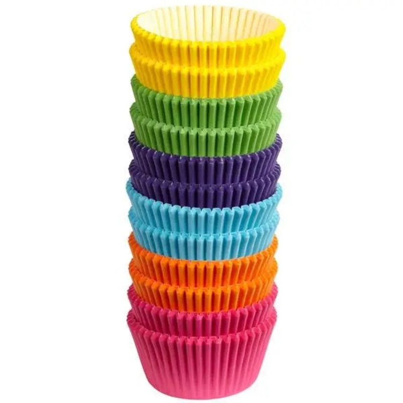 Wilton Rainbow Brights Cupcake Papers - 300 Pkt