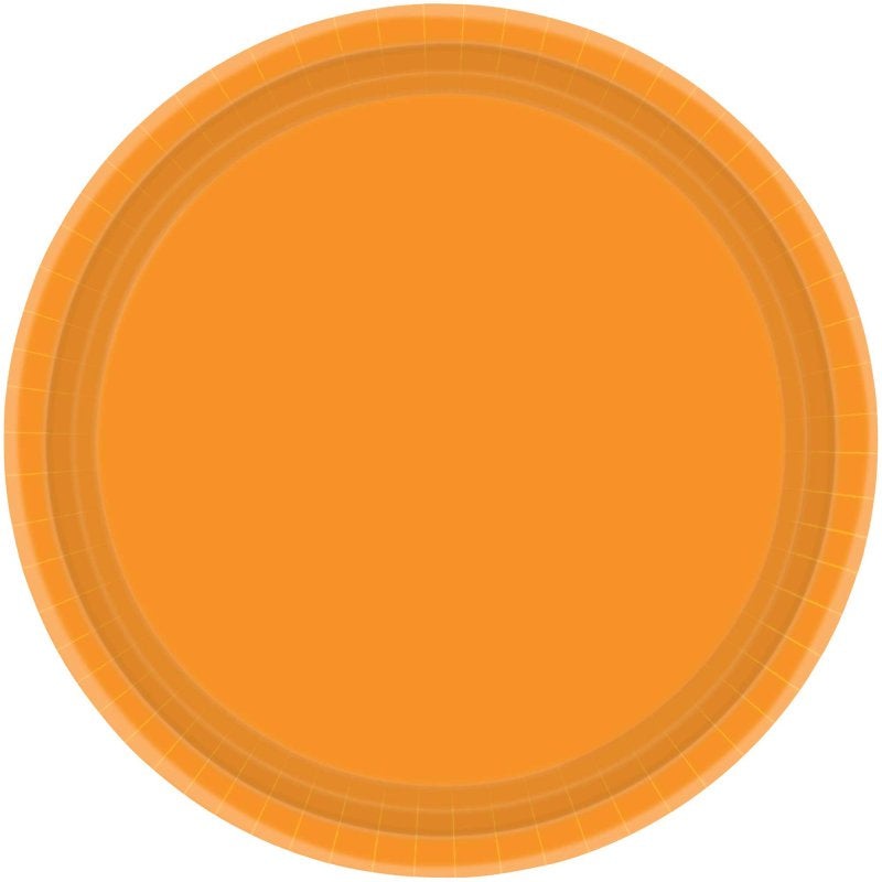 Eco Orange Plates - Dinner 20 Pkt