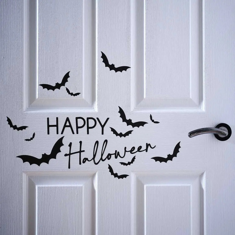 Ginger Ray Happy Halloween Door Sticker Decoration
