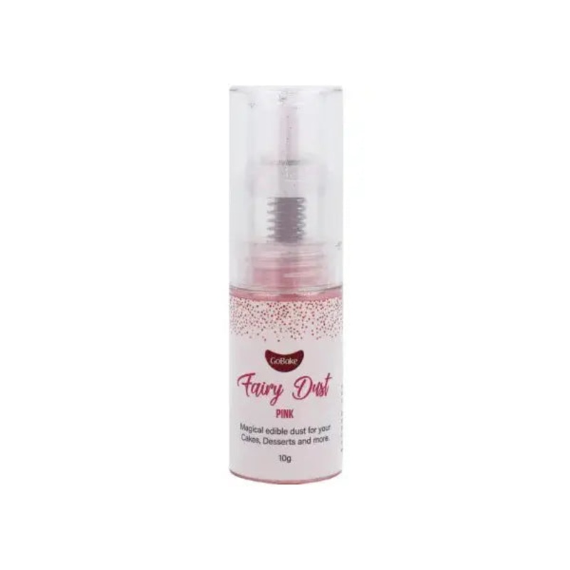 GoBake Edible Pink Fairy Dust Pump 10g