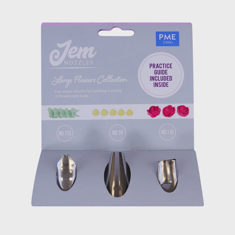 JEM Nozzel Flower Tip Set - 3 Pkt