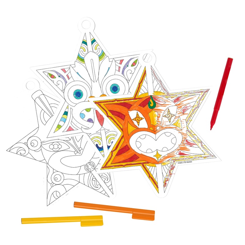 Matariki Colour In Star Set - 36 Pc