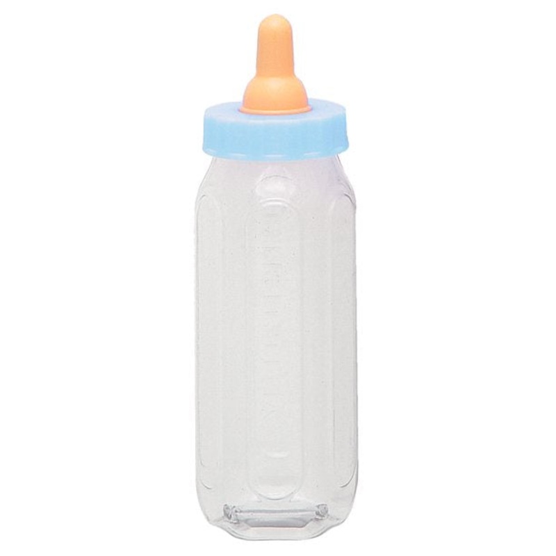 Medium  Blue Baby Bottle - 13cm CLEARANCE