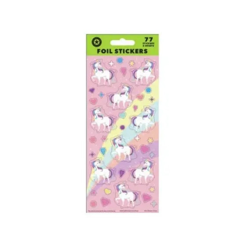 Rainbow Unicorn Foil Stickers WEB5938