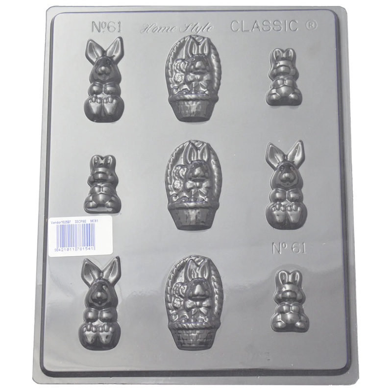 Small Rabbits Chocolate Mould #61
