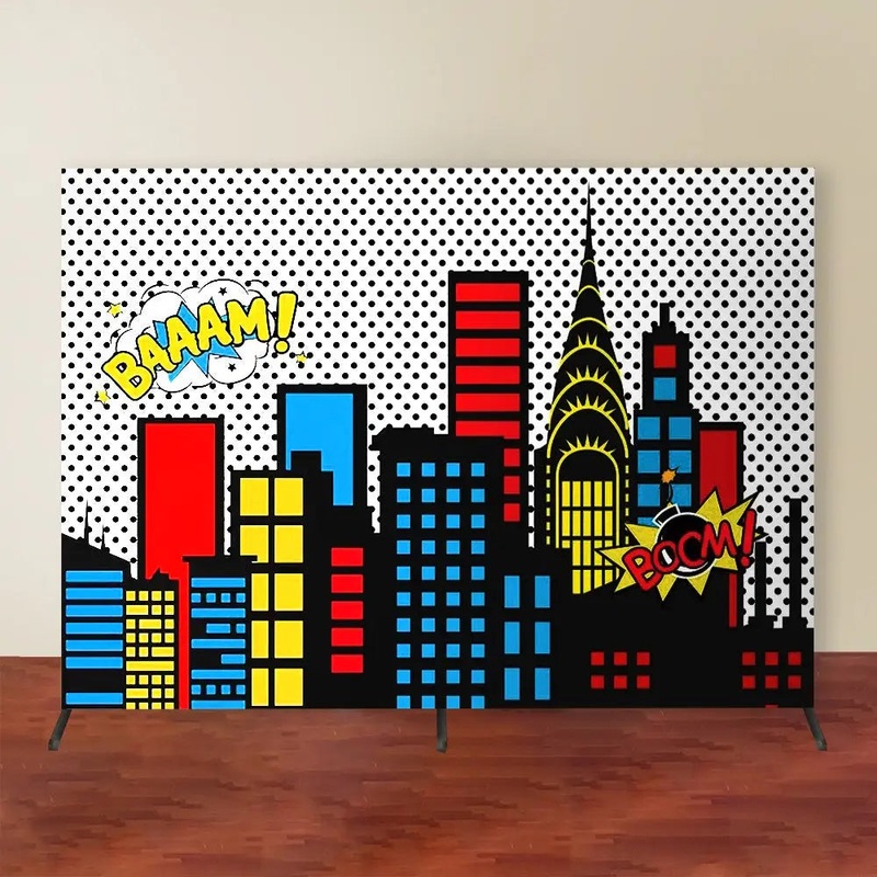 Superhero Backdrop Hire - NATIONWIDE