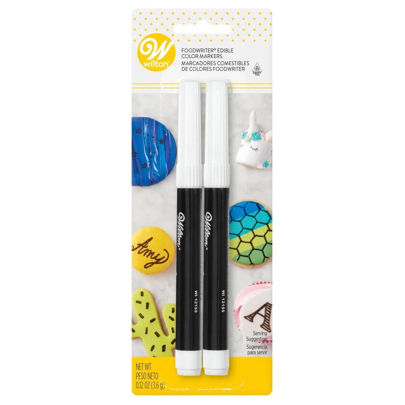 Wilton FoodWriter Edible Black Marker Set - 2 Pkt