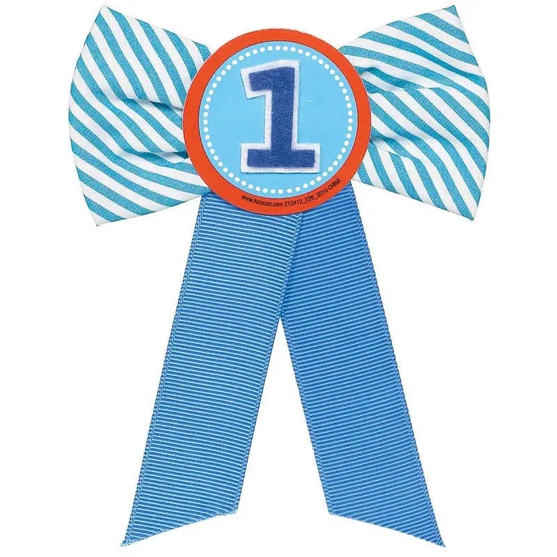 Blue 1st Birthday Award Ribbon
