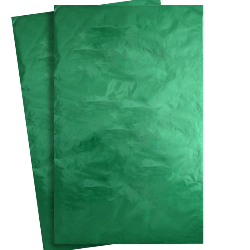 Confectionery Foil 10 Pack - Emerald Green