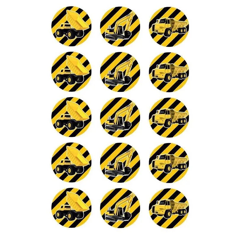 Construction Edible Cupcake Images