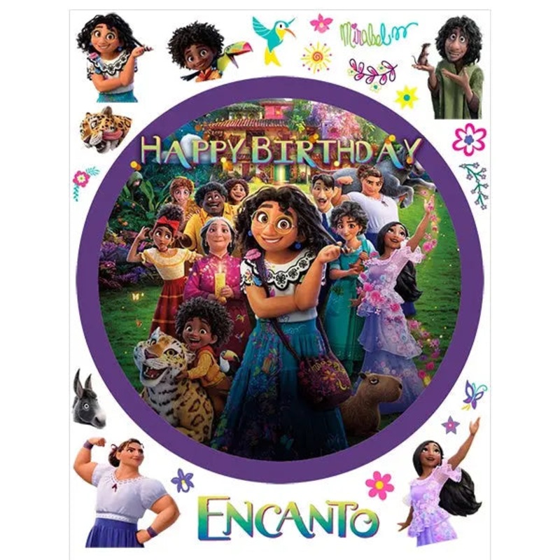 Encanto Edible Cake Image with FREE Edible Icons