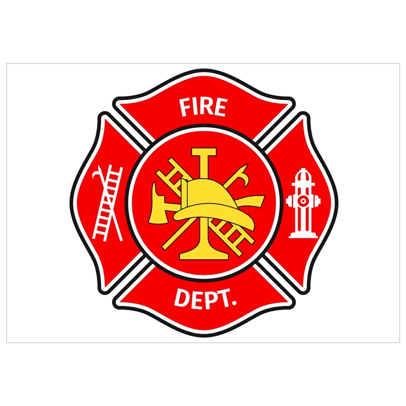 Fire Fighter Badge A5 Edible Icon