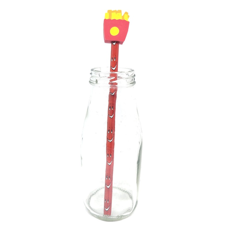 French Fries Eraser with Pencil