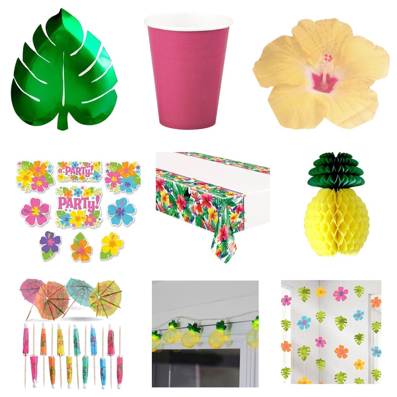 Hawaiian Luau Party Pack for 8 - SAVE 40%