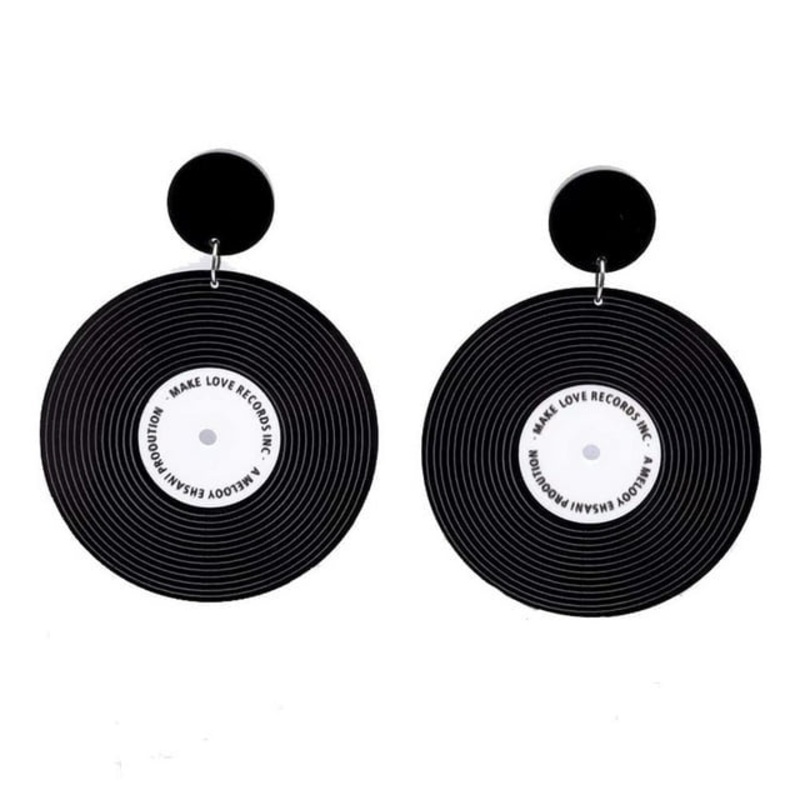 Vinyl Record Earrings