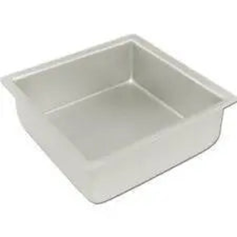 8 Inch Square Cake Tin Hire