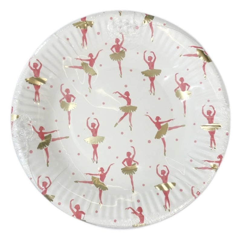 Ballerina Plates - Lunch 12 Pkt