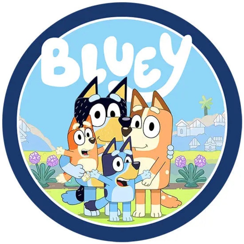 Bluey Round Edible Cake Image