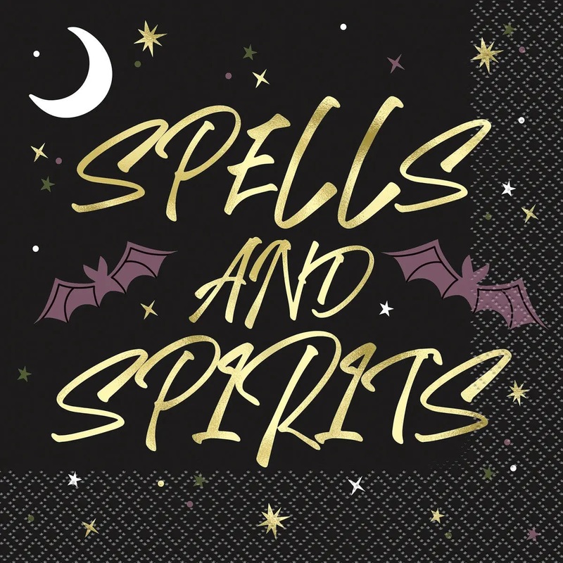Celestial Halloween Spells and Spirits Napkins - Lunch 16 Pkt