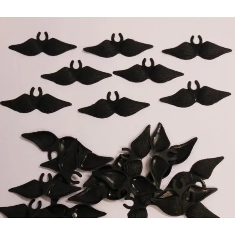 Clip On Moustaches - 24 Pkt